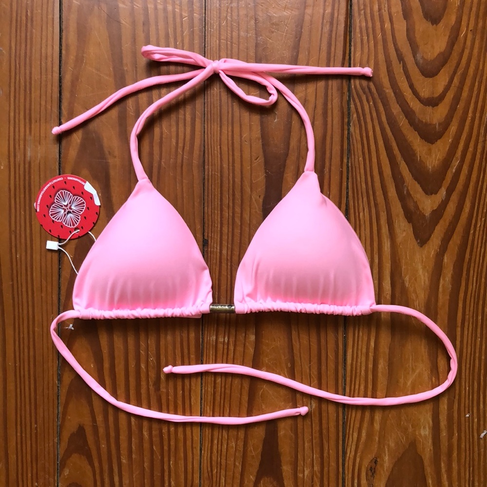 Maretoa Pink Bikini Top